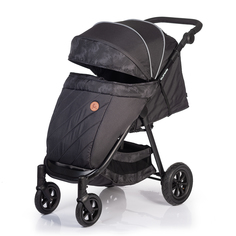 Прогулочная коляска Acarento Prevalenza утепленная, с надувными колесами, цвет темно-серый