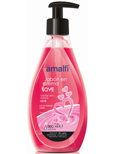 Жидкое крем-мыло для рук AMALFI love 500 мл Amalfy