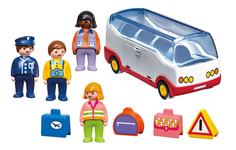 Игровой набор Playmobil 1.2.3.: шаттл бас в аэропорт