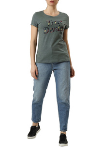 Футболка женская Mustang 1010783-6390 зеленая XS