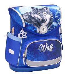 Ранец Belmil Compact - Wolf-2, Волк, синий