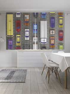 Шторы с фотопечатью JoyArty "Дневной трафик" из сатена, 290х180 см