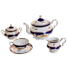 Сервиз чайный Leander Соната Золотой узор, 15 пр.