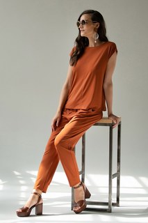 Брюки женские Laete 60423 коричневые M