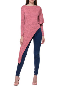 Туника женская Adzhedo 70219 красная 3XL