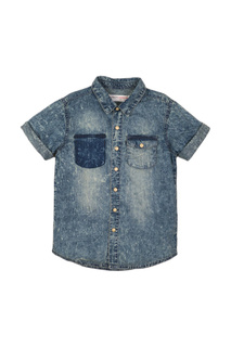 Рубашка MINOTI native1 джинсовый 158