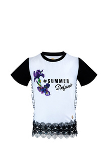 Футболка STEFANIA 320094-c белый, черный 122