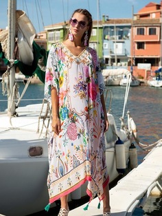 Туника женская Indiano Natural 21NI-313SH разноцветная one size