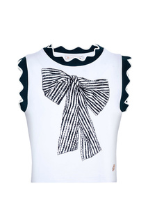 Майка STEFANIA 320130-d белый, синий 134