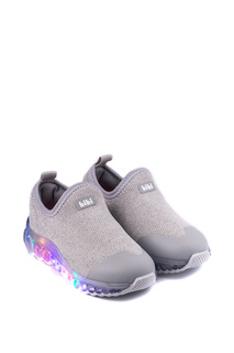Кроссовки BIBI 1079060 люрекс, серебряный 28
