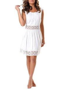 Платье женское David DB9-003 белое 42