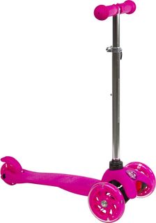 Самокат детский Atemi Baby Road колеса ( 118/76 мм), AKC01C, светодиоды, РОЗОВЫЙ