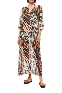 Пляжная туника женская Cotton Club Mare CAFTANO 8ZN черная 46-48