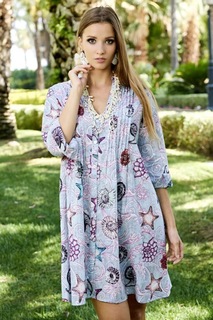 Туника женская Indiano Natural 2142 N-31C серая M INT