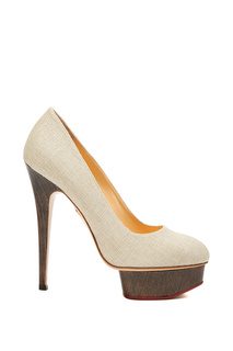 Туфли женские Charlotte Olympia 1212412/S171001 серые 40 RU