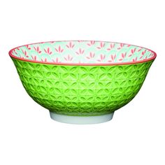 Миска Kitchen Craft Geometric Lime, 15.5см, KCBOWL31