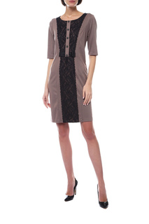 Платье женское Daina 1370 коричневое 54