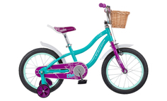 Детский велосипед Schwinn Elm 16 + корзина (2021) (One size) DarkTurquoise/DarkMagenta