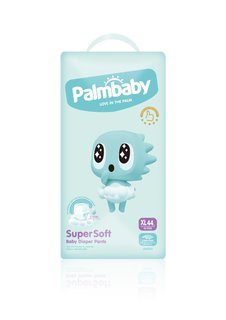 Подгузники-трусики детские Palmbaby Super Soft Premium XL 12-17кг, 44 шт