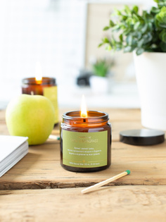 CANDLE ME Ароматические свечи SAINT LEMONGRASS, 120 мл в янтарной банке