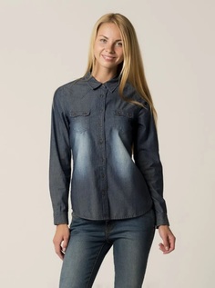 Рубашка женская Caterpillar Dark Blue синяя M