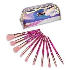 Набор кистей для макияжа 12 шт + косметичка пвх Just Make Up