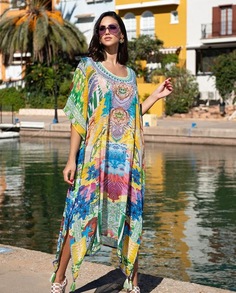 Туника женская Indiano Natural 21NI-315SH разноцветная one size