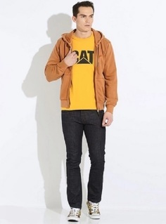 Толстовка мужская Caterpillar 2910867 коричневая L