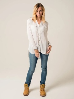 Рубашка женская Caterpillar White Cat белая L