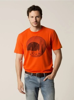 Футболка мужская Caterpillar 2510559-54H оранжевая 2XL