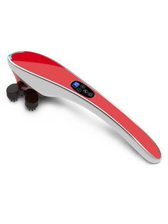 Ручной массажер для тела BODY MASSAGER c ИК-прогревом FITSTUDIO (красный) Family Shop