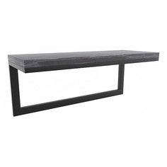 Настенная полка 4 сезона Айсберг Лофт 02, графит, черный