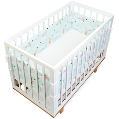 Текстильный бортик для кроватки loombee для новорожденных SC-1133