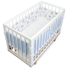Текстильный бортик для кроватки loombee для новорожденных SC-1128