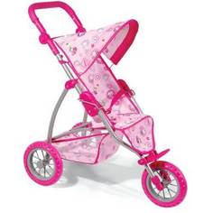 Трехколесная коляска для кукол Melobo, с тентом и корзиной 9354