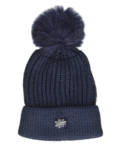 Шапка-бини женская Superdry G90005YP-11S темно-синяя