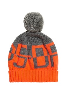 Шапка-бини женская Superdry G90002KP-YGI оранжевая/серая