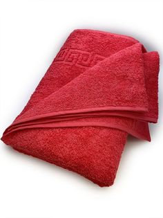 Полотенце пляжное банное 100x180 Красное TM Textile