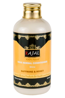 Травяной кондиционер для блеска волос Kajal "Шафран и Мёд" 200 мл.