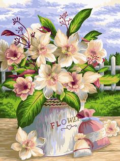 Картина по номерам Freya "Изящные цветы" PNB/R1 №159 50 х 40 см