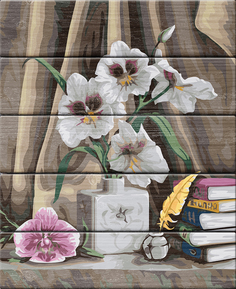 Картина по номерам по дереву Freya "Элегантные орхидеи" PKW-1 54 40 х 50 см