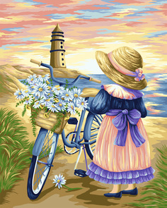 Картина по номерам Freya "Прогулка по морскому побережью" PNB/R1 №164 50 х 40 см