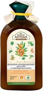 Бальзам-кондиционер Зеленая аптека Липовый цвет и облепиховое масло, 300 мл