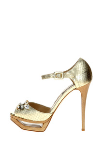 Босоножки женские Le Silla 428010 золотистые 37.5 RU