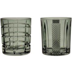 Стаканы для виски 320 мл 6 шт Crystal Bohemia "Timesquare Серые" 153607