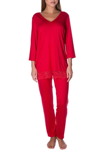 Брюки женские Rose&Petal Homewear 7025 красные 44