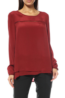 Блуза женская Comma 88.704.11.4332 красная 46