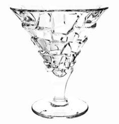 Креманки мартинки 330 мл 6 шт Bohemia Jihlava "Crack Без декора" хрусталь Йиглава 105745