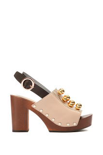 Босоножки женские Pollini 1211270/PA1649AZ03 бежевые 36 RU
