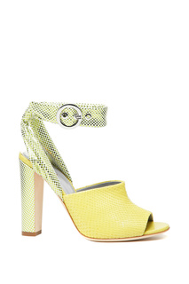 Босоножки женские Pollini 1211236/PA1611AC13 зеленые 37.5 RU